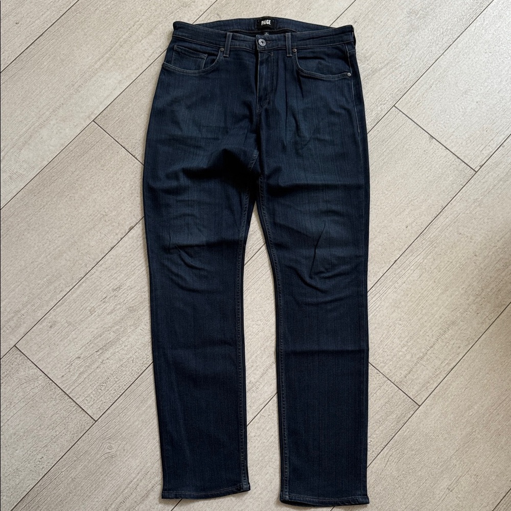 PAIGE Men's Dark Blue Jeans